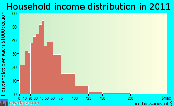 Winston household income distribution
