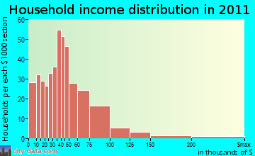 Elko household income distribution