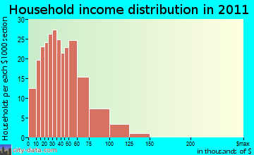 Rock Spring household income distribution