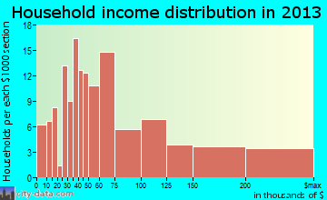 Avondale Estates household income distribution