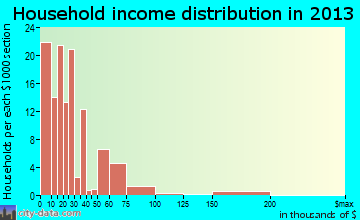 Buena Vista household income distribution