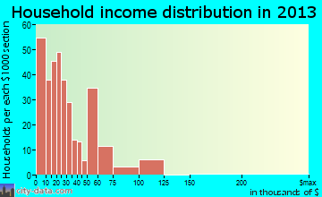 Camilla household income distribution