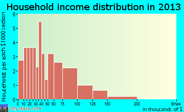 Centralhatchee household income distribution