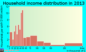 Emerson household income distribution