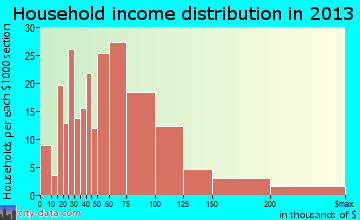 Waikoloa Village household income distribution