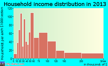 Eagle household income distribution