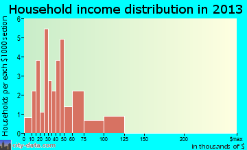 Irwin household income distribution
