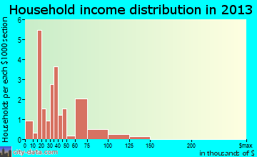 Mud Lake household income distribution