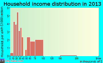 Newdale household income distribution
