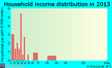 White Bird household income distribution