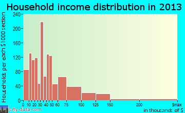 Marion household income distribution