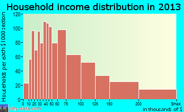 Mundelein household income distribution