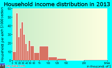 Newton household income distribution