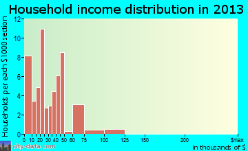 Oak Grove household income distribution