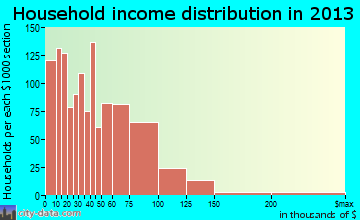 Park Forest household income distribution