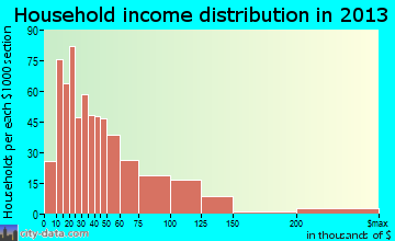 Princeton household income distribution