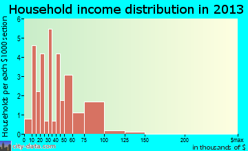 Tower Hill household income distribution