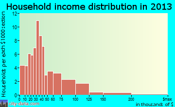 Wenona household income distribution