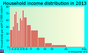 Worth household income distribution