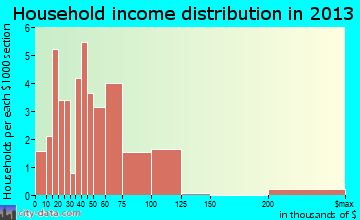 Ashkum household income distribution