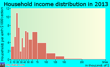 Flanagan household income distribution