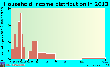 Napaskiak household income distribution