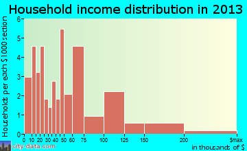 Nenana household income distribution