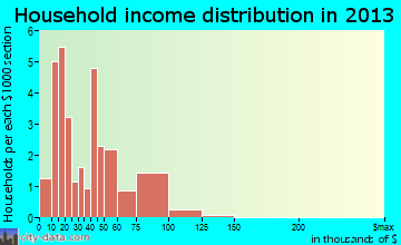 Junction City household income distribution