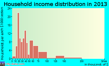 Koontz Lake household income distribution