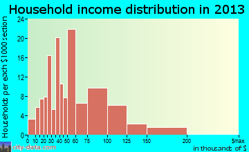 Leo-Cedarville household income distribution