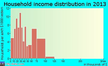 Lynn household income distribution
