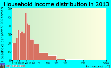 Princeton household income distribution