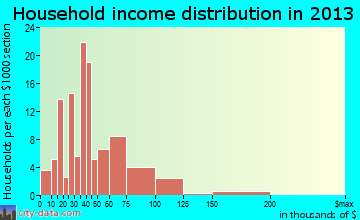 Williamsport household income distribution