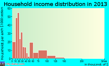 Bicknell household income distribution