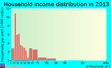 Birdseye household income distribution