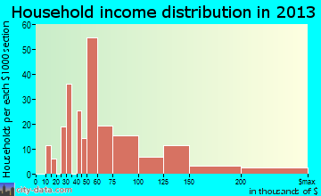 Saylorville household income distribution