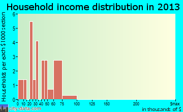 Shannon City household income distribution