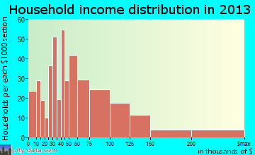 Sioux Center household income distribution
