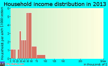 Webster household income distribution
