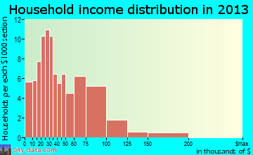 West Point household income distribution