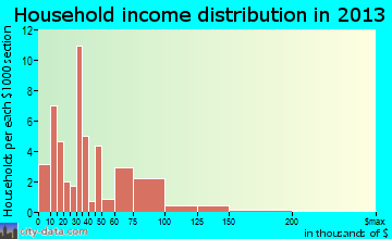 Arlington household income distribution
