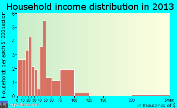 Bayard household income distribution