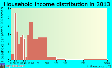 Boyden household income distribution