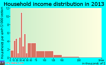 Carson household income distribution