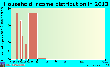 Center Junction household income distribution