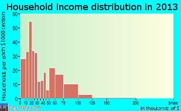 Chariton household income distribution