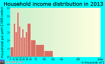 Columbus City household income distribution
