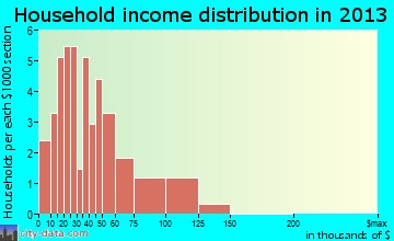 Irwin household income distribution