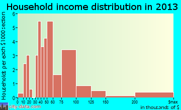 Lester household income distribution
