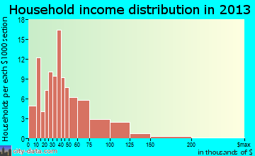 Manning household income distribution